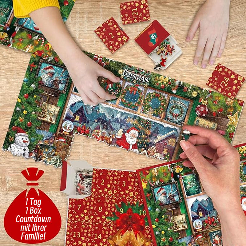 Weihnachtsfreude Adventskalender Puzzle 1000 Teile