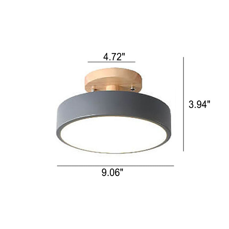 Sandsberg LED runde Deckenlampe | Nordic Design | Semi-Flush Montage | wirtschaftliche Innenbeleuchtung