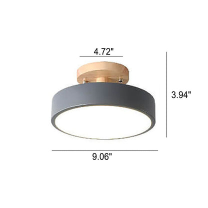 Sandsberg LED runde Deckenlampe | Nordic Design | Semi-Flush Montage | wirtschaftliche Innenbeleuchtung