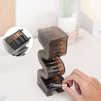 Sandsberg | Magnetischer Batterietester und Aufbewahrungsbox für AA- und AAA-Batterien