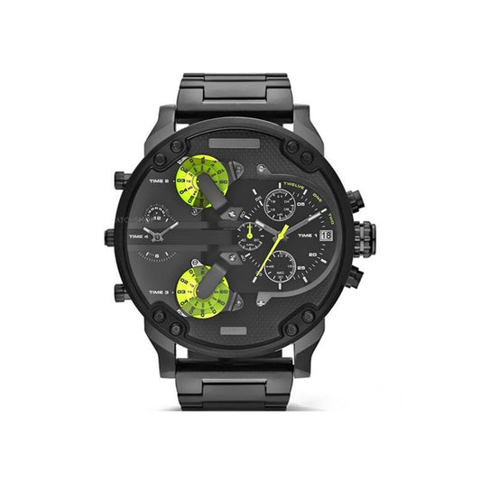 Edelstahl Chronograph Quarz Uhr