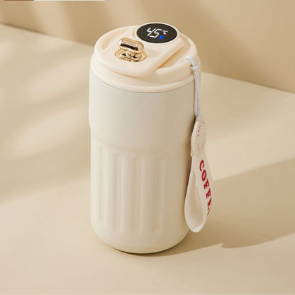 Sandsberg | Edelstahl  Kaffebecher mit LED Temperatur Anzeige 450 ML