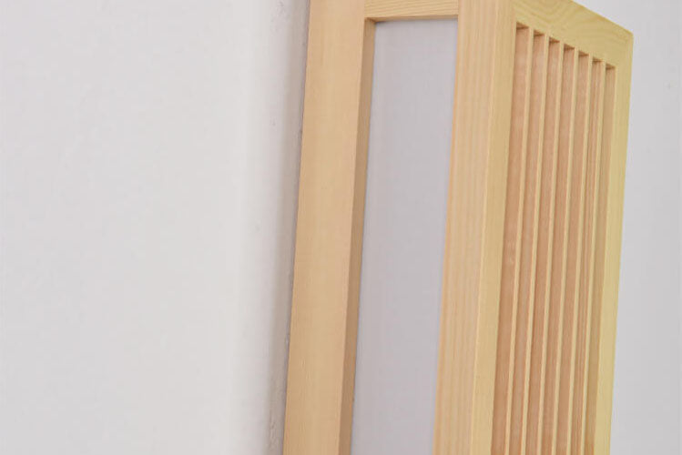 Sandsberg | ShizuLight | Japanische Holz-LED-Wandlampe – Minimalistische, zen-inspirierte Beleuchtung