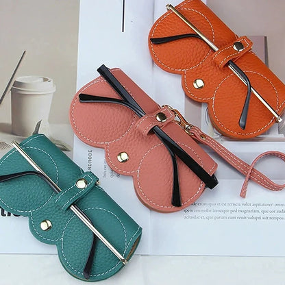 Weiche Leder-Sonnenbrillen-Tasche
