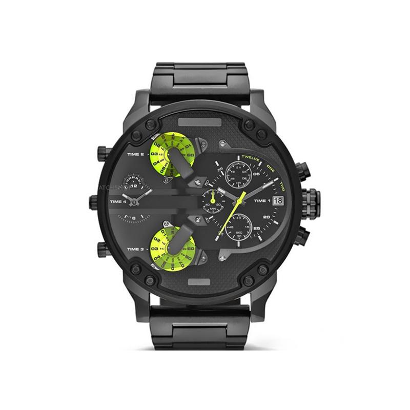 Edelstahl Chronograph Quarz Uhr