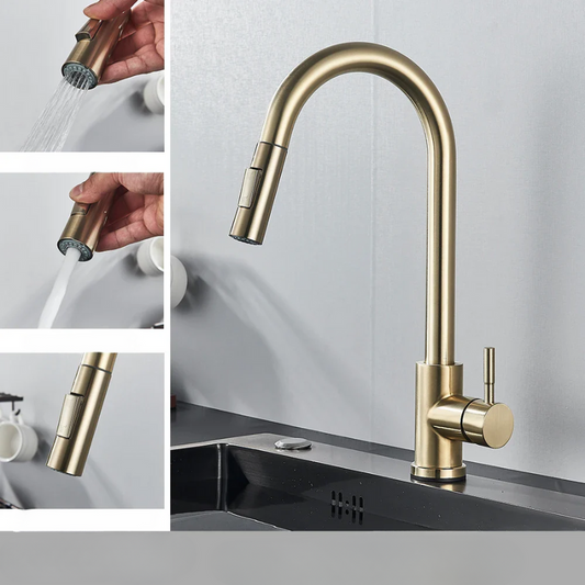 FlexStream Wasserhahn - Stilvolle Küchenarmatur mit Flexiblem Auslauf