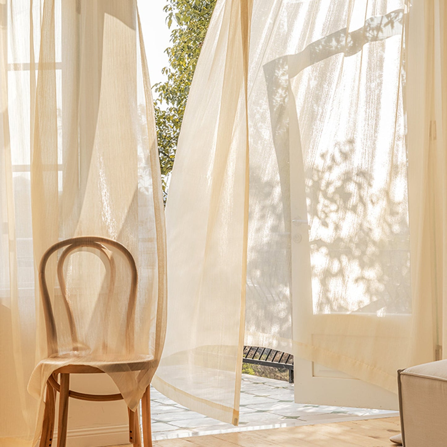 WeaveGlam Vorhänge - Elegante Durchsichtige Woven Vorhänge für Moderne Interieurs