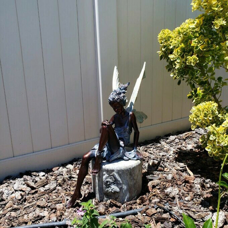 Sandsberg Sitzende Feen Garten Statue