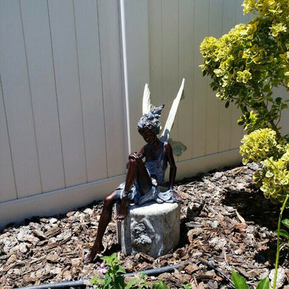 Sandsberg Sitzende Feen Garten Statue