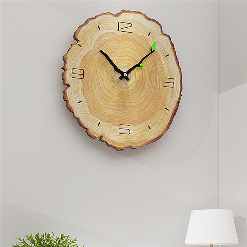 Hölzerne Jahresringe Wanduhr