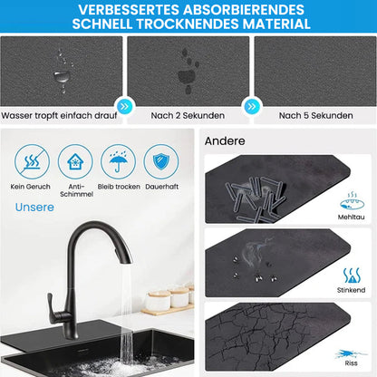 Diatomeeënaarde mat voor kranen