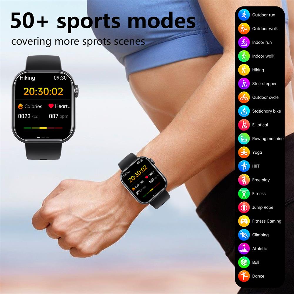 Sandsberg | Blutzucker Blutdruck Blutsauerstoff Schlafmonitor Wasserdichte Smartwatch