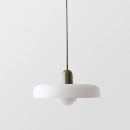 Sandsberg Pendelleuchte aus farbigem Glas | Elegante Hängeleuchte im Bauhaus-Stil | Designlampe für Wohnzimmer & Esszimmer