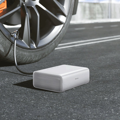 Sandsberg | Tragbarer automatischer intelligenter elektrischer Reifeninflator mit Reifendruckmessgerät & LED-Notlicht, für SUVs & Autos