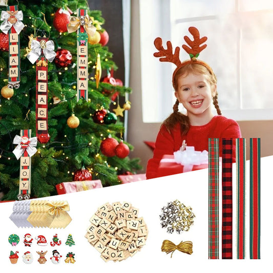 Christbaumschmuck – DIY personalisierte Buchstabenornamente
