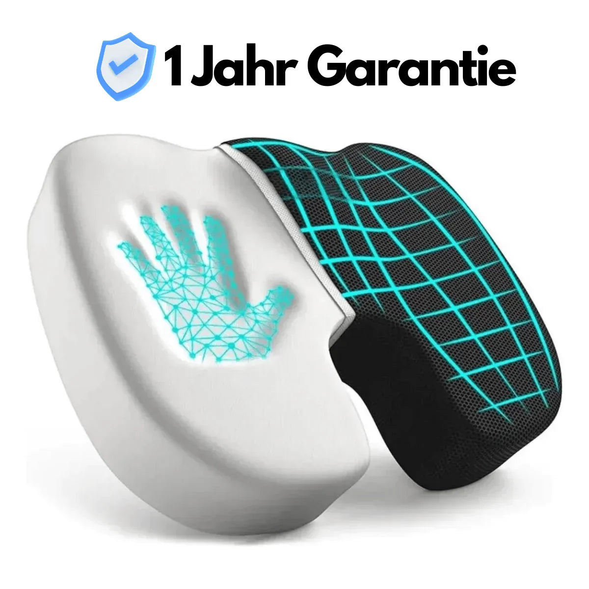 Sandsberg | Ergonomisches 4D Komfort Sitzkissen mit Orthopädischer Unterstützung