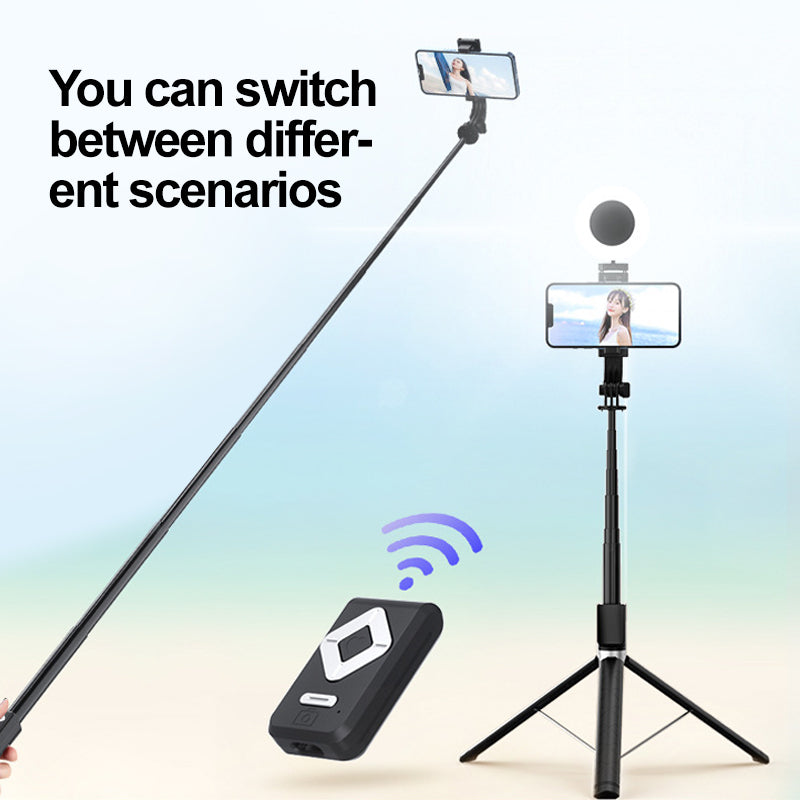 Selfie-Stick mit LED-Fill-Licht