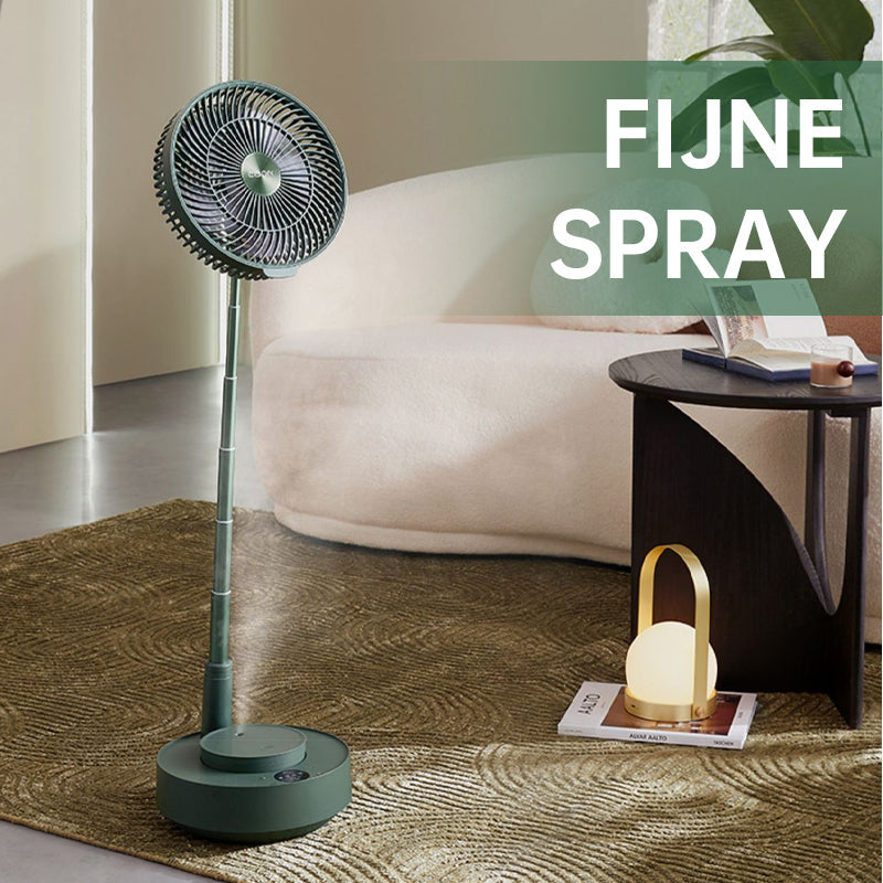 Wiederaufladbarer Faltbarer Teleskop-Tischventilator - Tragbar und Leise für Jede Sommeraktivität