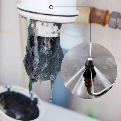 Sandsberg | Hochdruck-Abfluss-Jetting-Düse – Edelstahl-Kanalreinigungs-Sprühgerät für schnelles Rohrfreimachen