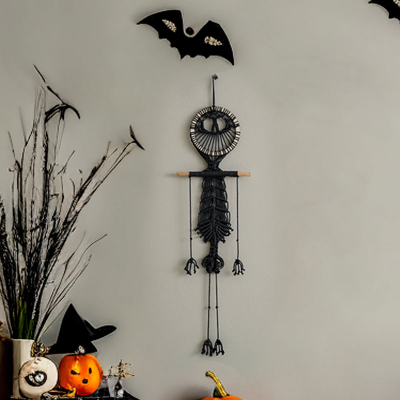 Halloween-Skelett-Wanddekoration