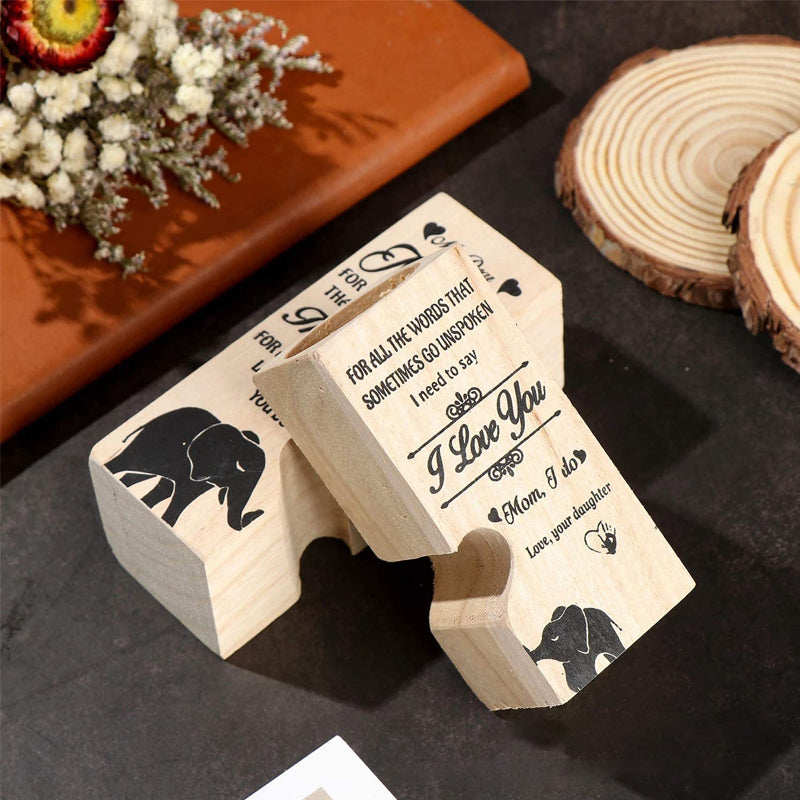 Sandsberg | Smile A Lot More - Holzkerzenhalter mit Kerze Geschenk für Ihre Lieben