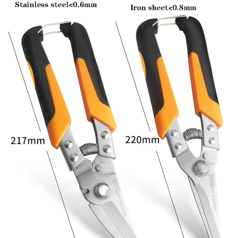Schwere Edelstahl-Industriescheren – Präzises Schneiden von Metall, PVC, Blech, Ergonomischer Griff, Rostbeständig, Ideal für professionelle & DIY-Projekte
