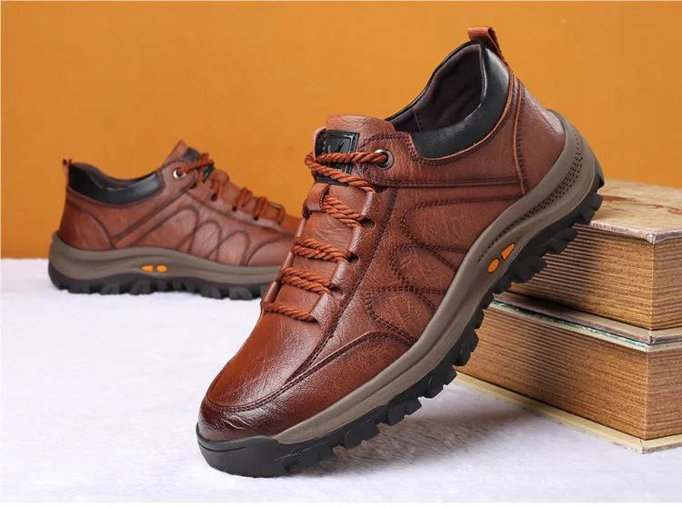 Lässige Schuhe mit handgenähter Fußgewölbeunterstützung und rutschfester, atmungsaktiver Sohle