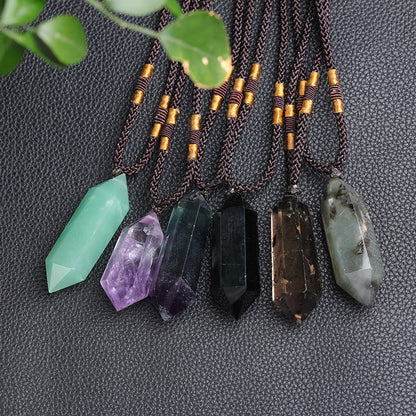 Sandsberg | Natürliche Kristall-Amethyst-Heilungs-Halskette - Lyra