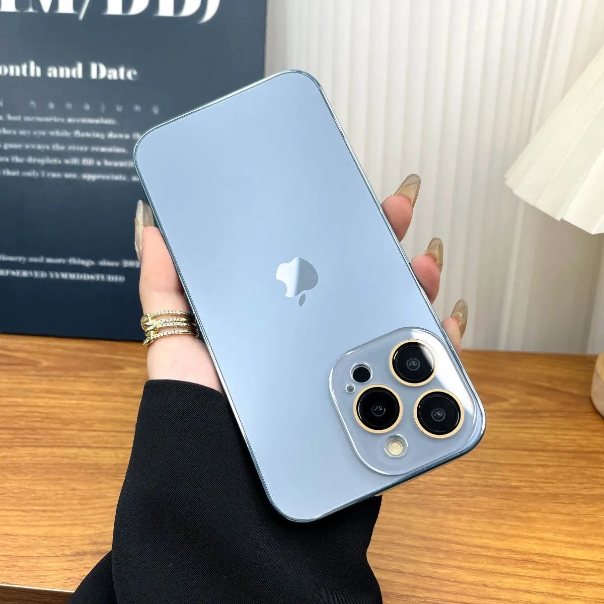 Elico Lackiert Matt Acryl Gehärtetes Glas iPhone Schutzhülle