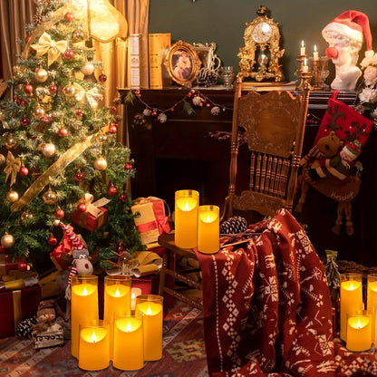 Sandsberg | CandleAura - LED Graue Kerzen mit realistischer Flamme