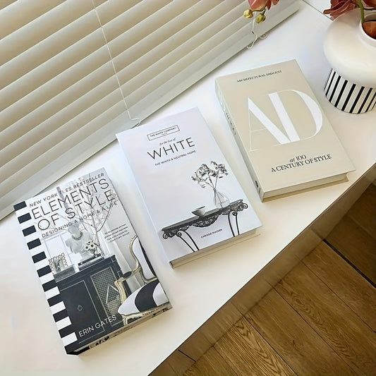 ChicDecor - Set von 3 eleganten Büchern für Einrichtungsstil