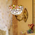 Traube/Blüte Vanity Beleuchtung Fixture 1 Licht Buntglas viktorianische Wandleuchte in Messing für Badezimmer
