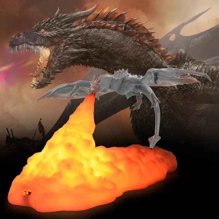 Sandsberg | Feuer-spuckende Drachenlampe