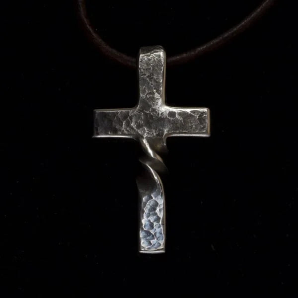 Handgemacht - Kreuz-Halskette