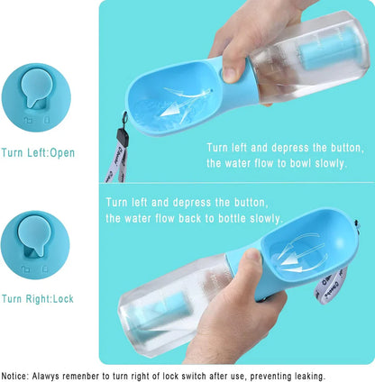 Sandsberg | Hundewasserflasche mit Futterbehälter