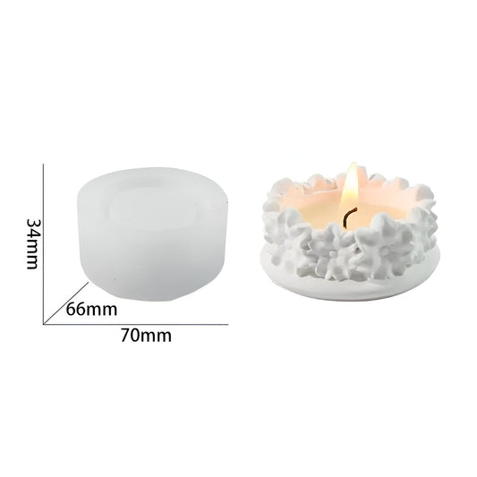 3D Blumenform Kerzenbehälter