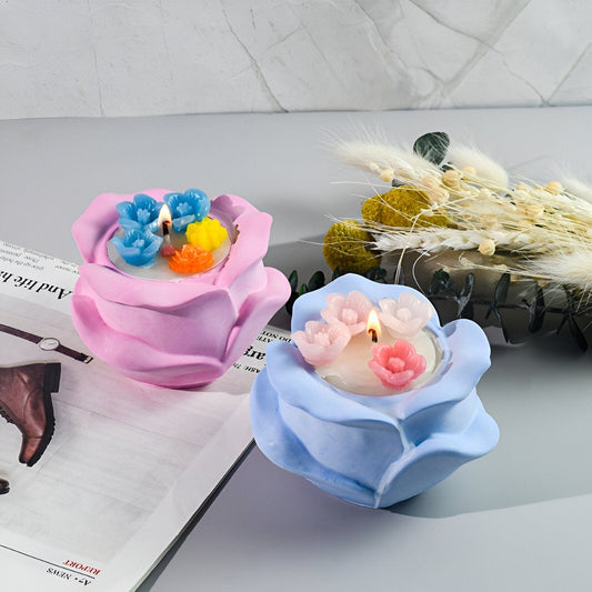 3D Rose Kerzenständer