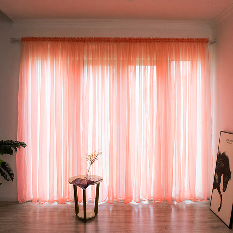Einfache Voile Fenster Gardine