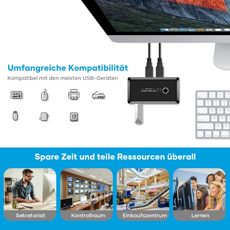 USB Splitter mit 4 Anschlüssen