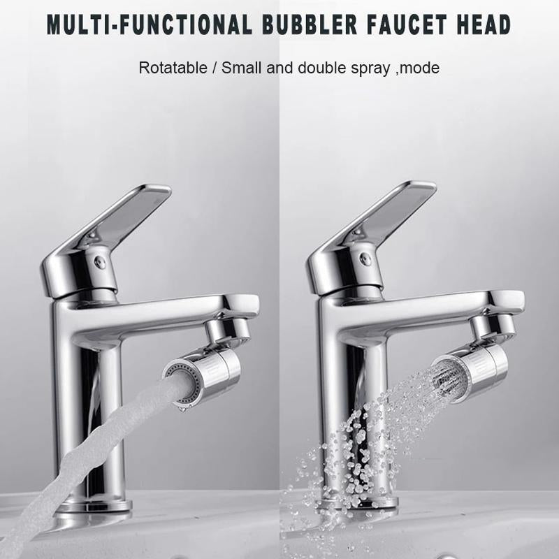 Drehbarer Dual-Funktions-Bubbler-Wasserhahnkopf