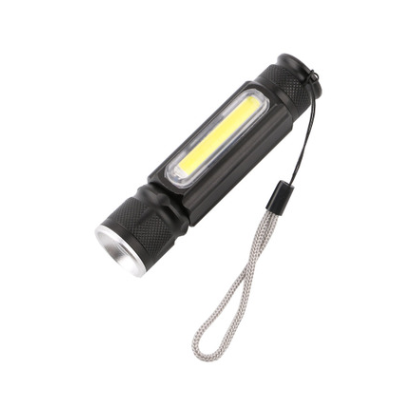 Sandsberg | USB Wiederaufladbare Magnetische Taschenlampe – LED Notfalllampe mit Magnet und Trageband