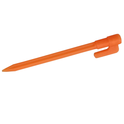 Sandsberg | Kunststoff Zeltspieße mit Haken – Camping Erdnägel für Planen und Tarp