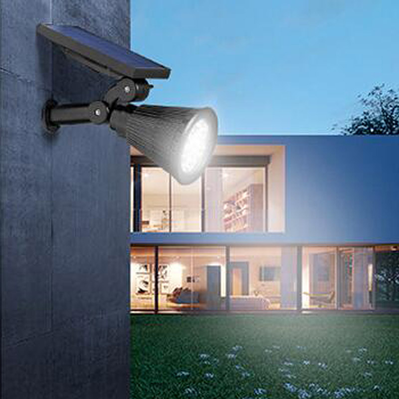 Sandsberg | Solar Gartenstrahler – LED Außenbeleuchtung für Garten und Terrass