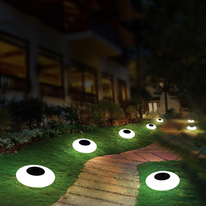 Sandsberg | Solar Gartenleuchten Augen-Design – LED Außenbeleuchtung für Garten & Terrasse, wetterfest