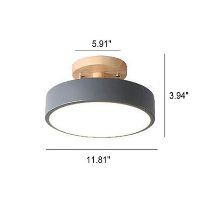 Sandsberg LED runde Deckenlampe | Nordic Design | Semi-Flush Montage | wirtschaftliche Innenbeleuchtung