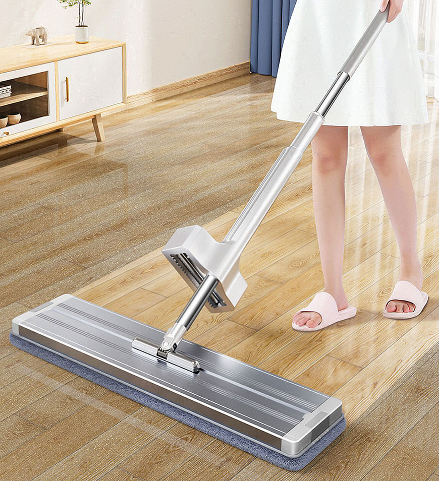 16" Mikrofaser-Mopp-Bodenreinigungssystem mit 4 Mopp-Pads