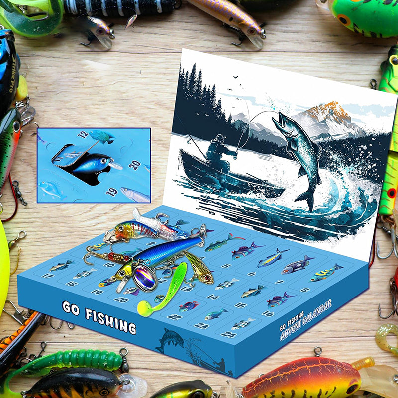 Vorverkauf>>24 Tage Weihnachts Countdown Fischangelset