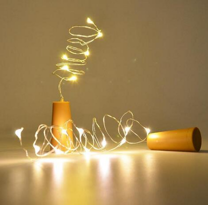 Sandsberg | LED Lichterkette für Flaschen – Deko-Lichter mit Draht für kreative Beleuchtung und DIY-Projekte