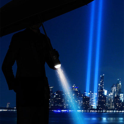 Sandsberg | Vollautomatischer Faltregenschirm mit rotierendem LED-Licht