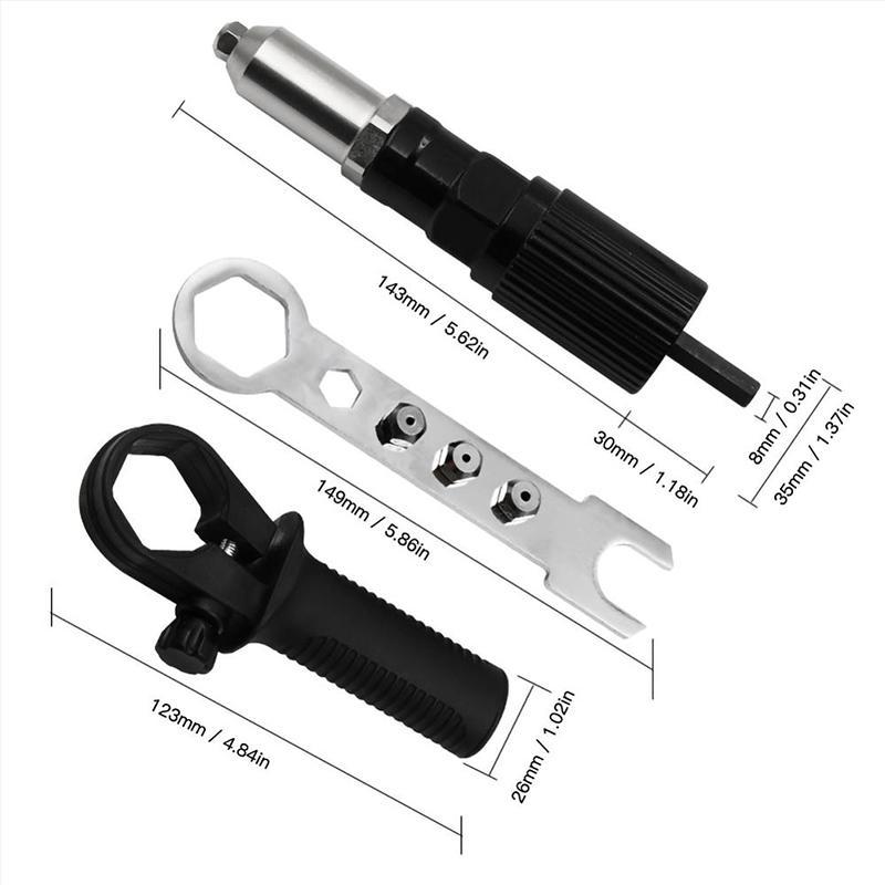 Sandsberg | Professionelles Nietenzangen-Adapter-Kit